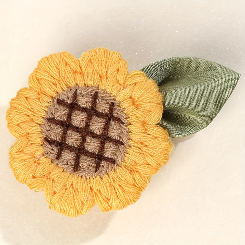 2pcs Girls Sunflower Hair Clip - Embroidery Kaftan recensione e prezzo